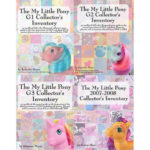 The My Little Pony Collector`s Inventory Series G1 G2 G3 2007-2008 Price Guides