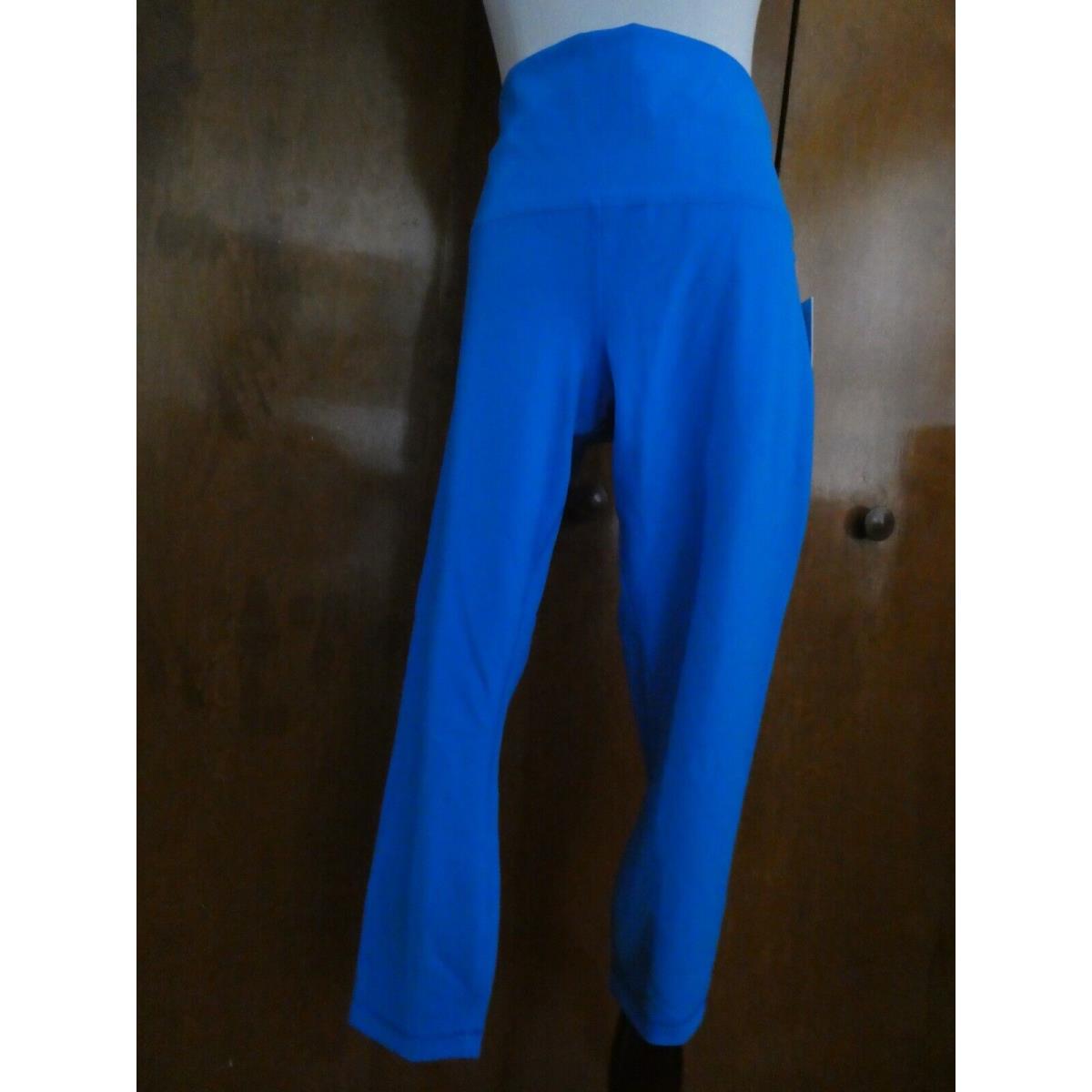Lululemon Women s Wunder Train HR Crop 23 Blue Everlux Pant Yoga Size 14