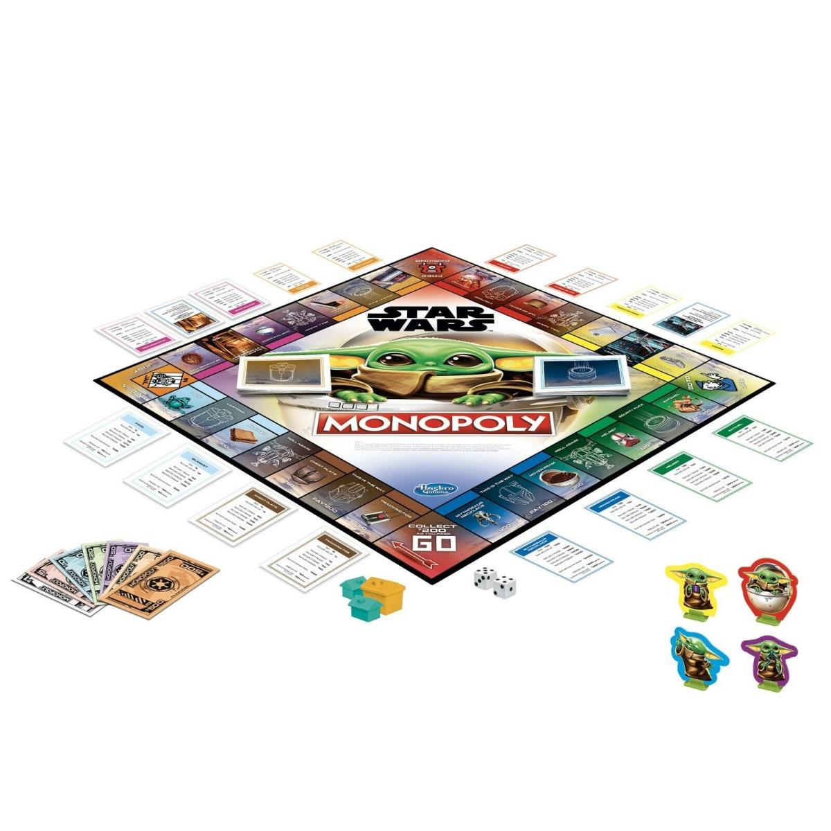 Star Wars Monopoly The Child Baby Yoda Grogu Board Game Mandalorian IN Stock