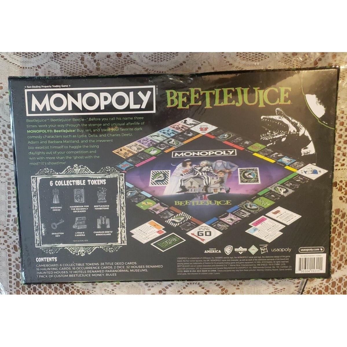 Monopoly Beetlejuice Board Game IN Hand Read