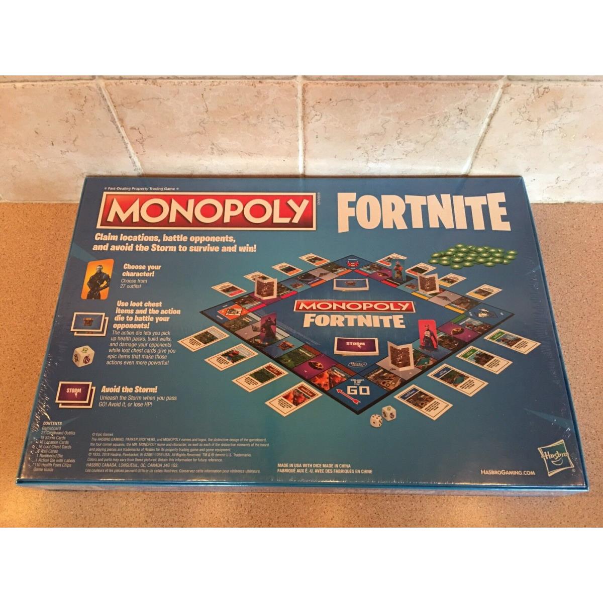 Fortnite Monopoly Board Game Hasbro