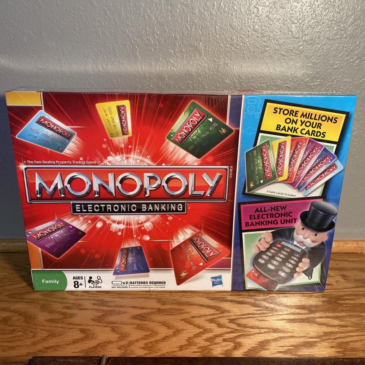 Hasbro Monopoly Electronic Banking Board Game Bank Credit Cards 2011