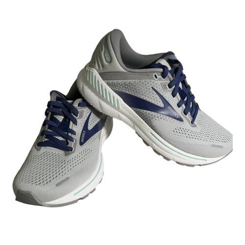 Brooks Adrenaline Gts 22 Womens 7.5 Alloy Blue Green Running Shoes 1203531B045