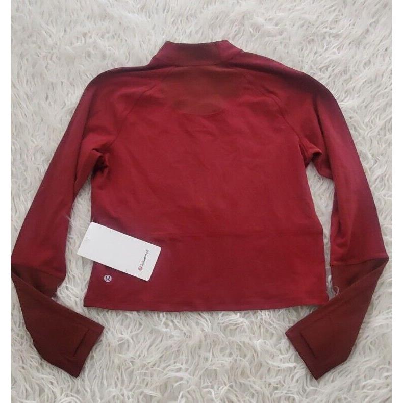 Lululemon Its Rulu Long Sleeve Savannah Rare Size 8 Cropped