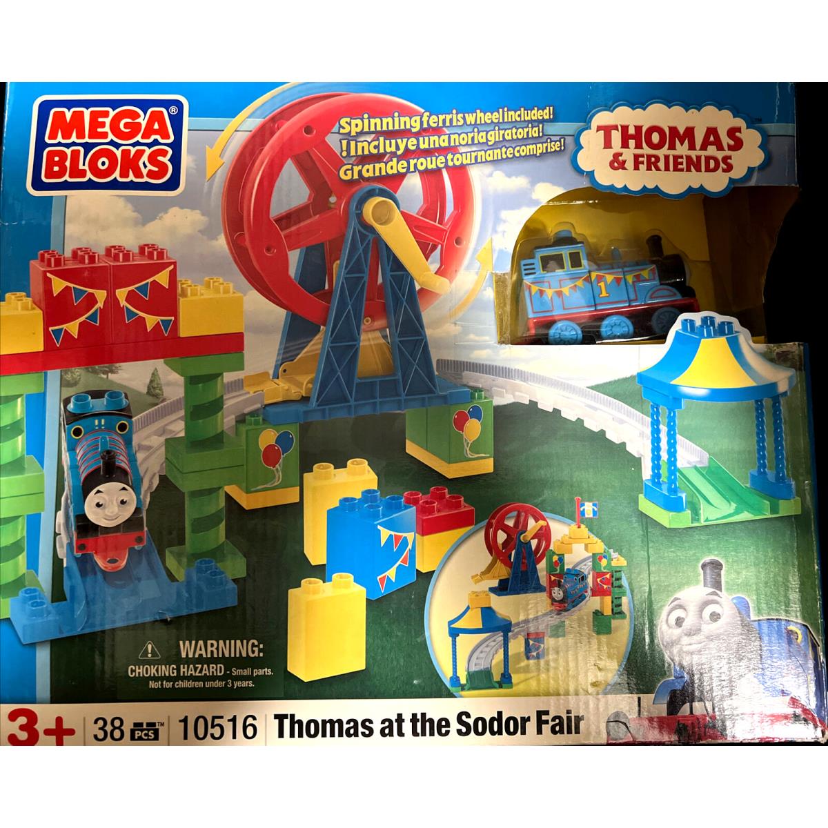 Mega Bloks Thomas and Friends 10516 Thomas At The Sodor Fair 38 Pieces