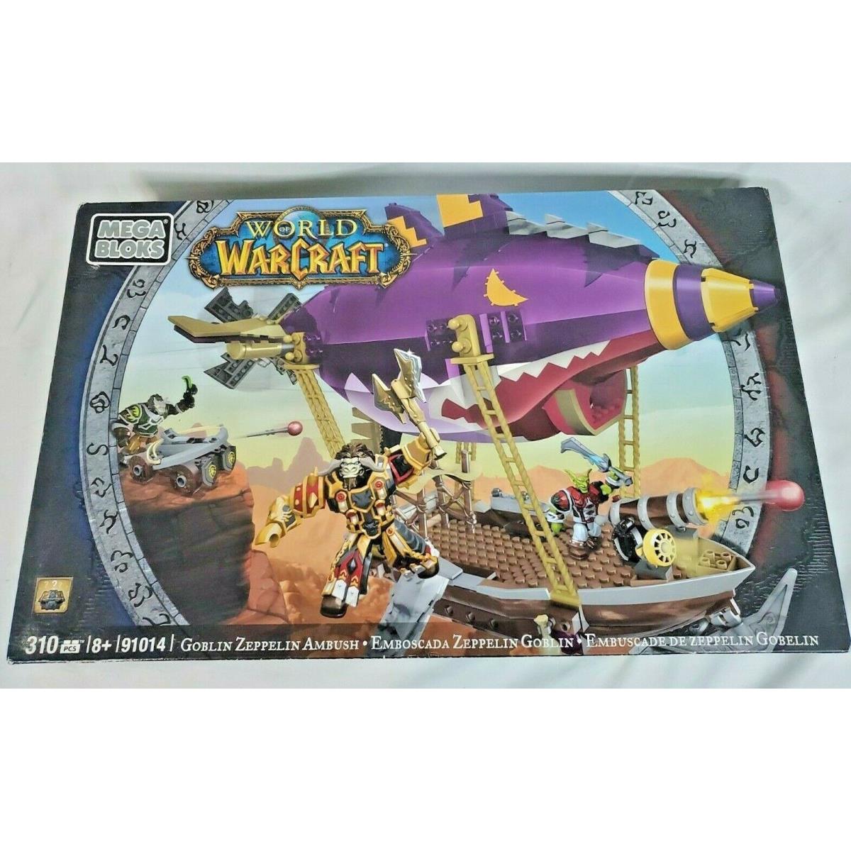 Mega Bloks 91014 Goblin Zeppelin Ambush Set World of Warcraft 310pcs Box
