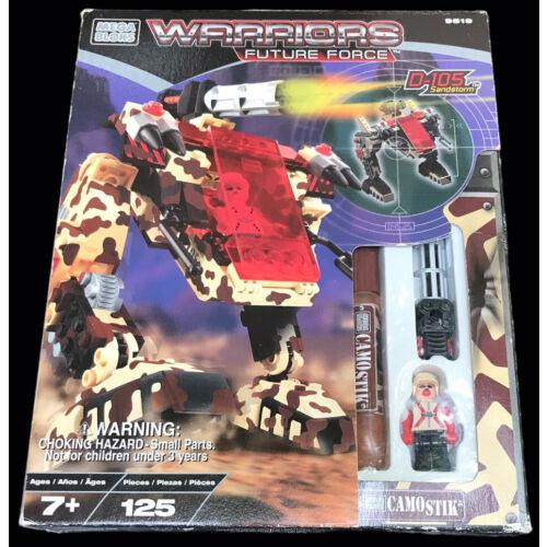 Vintage Mega Bloks Warriors Future Force Building Toy Sandstorm D-105 9519
