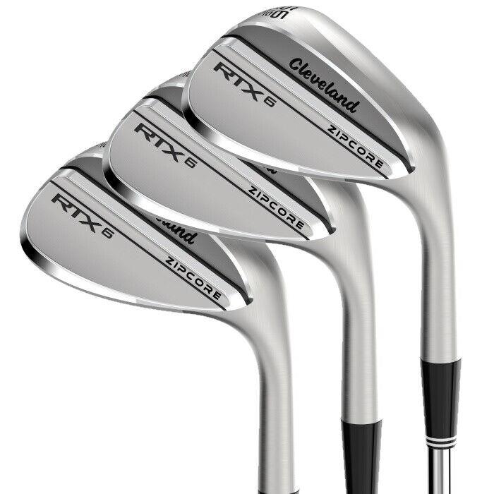 Cleveland Rtx 6 Tour Satin 52 56 60 Wedges Mid Bounce Left Hand - 3 Pack