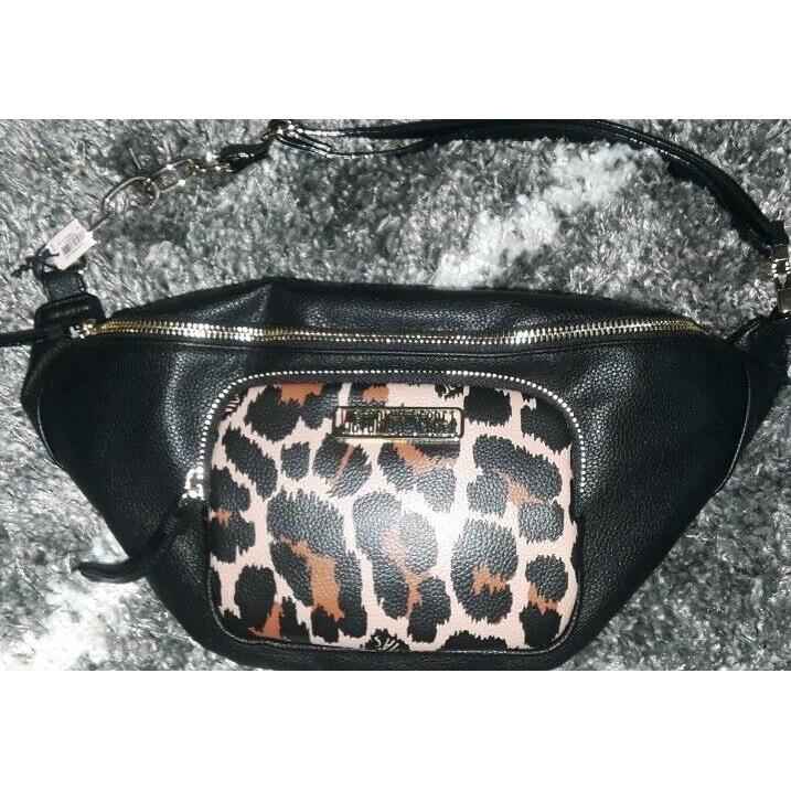 Victoria`s Secret Shoulder/crossbody/fanny Pack Black Leopard Logo