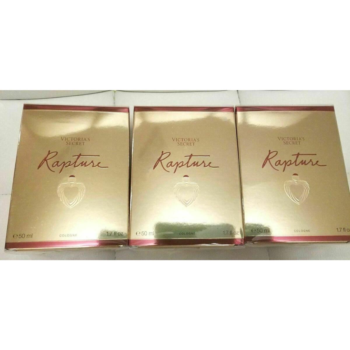 3x Victoria Secret Rapture Cologne Perfume Parfum