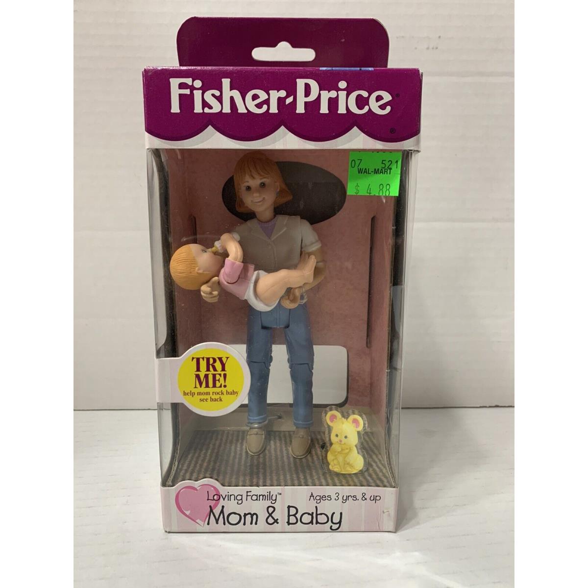 Fisher Price Loving Family Dollhouse Mom Baby Vintage 1999 71889