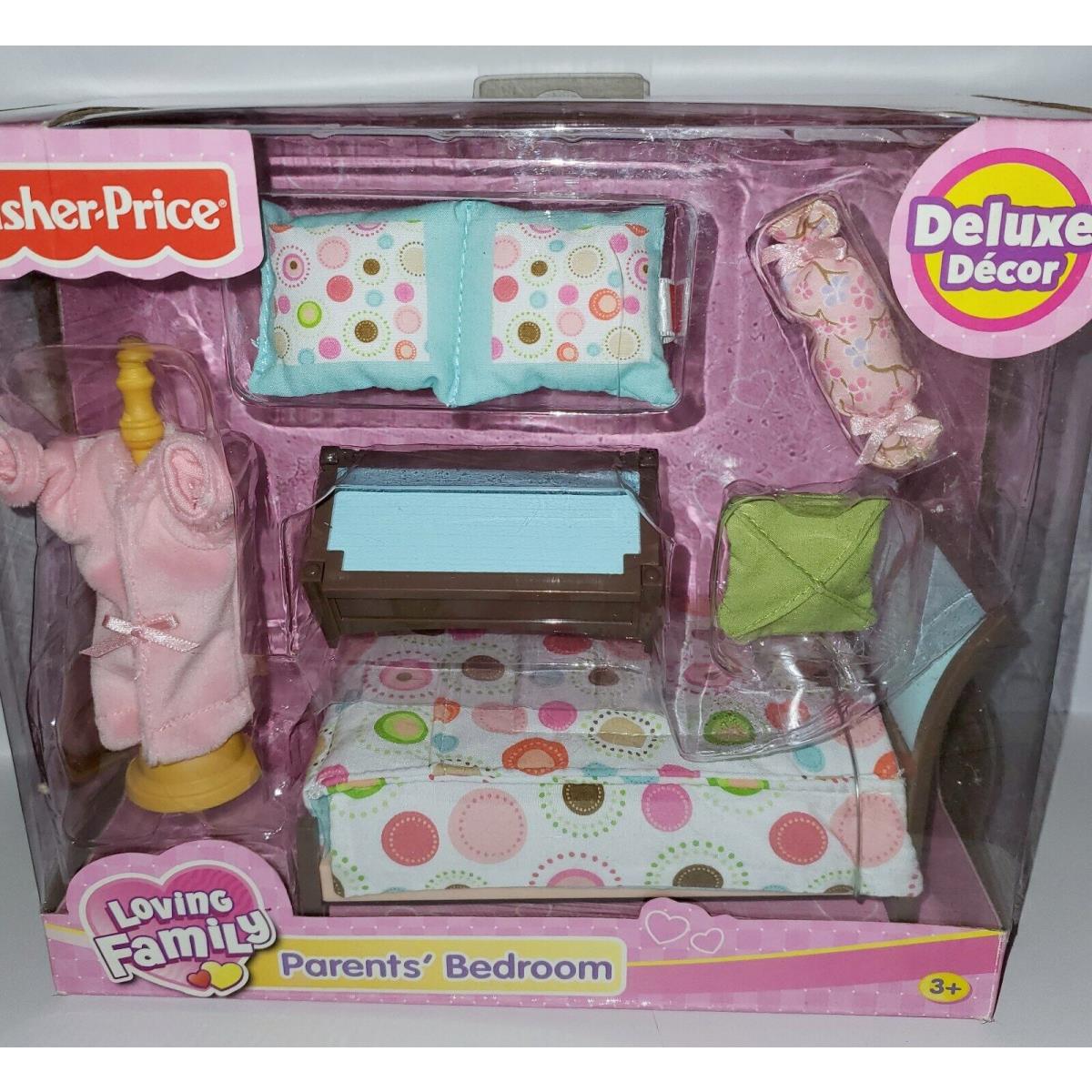 Loving Family Twintime Grand Doll House Play Set Parents Bedroom Furniture