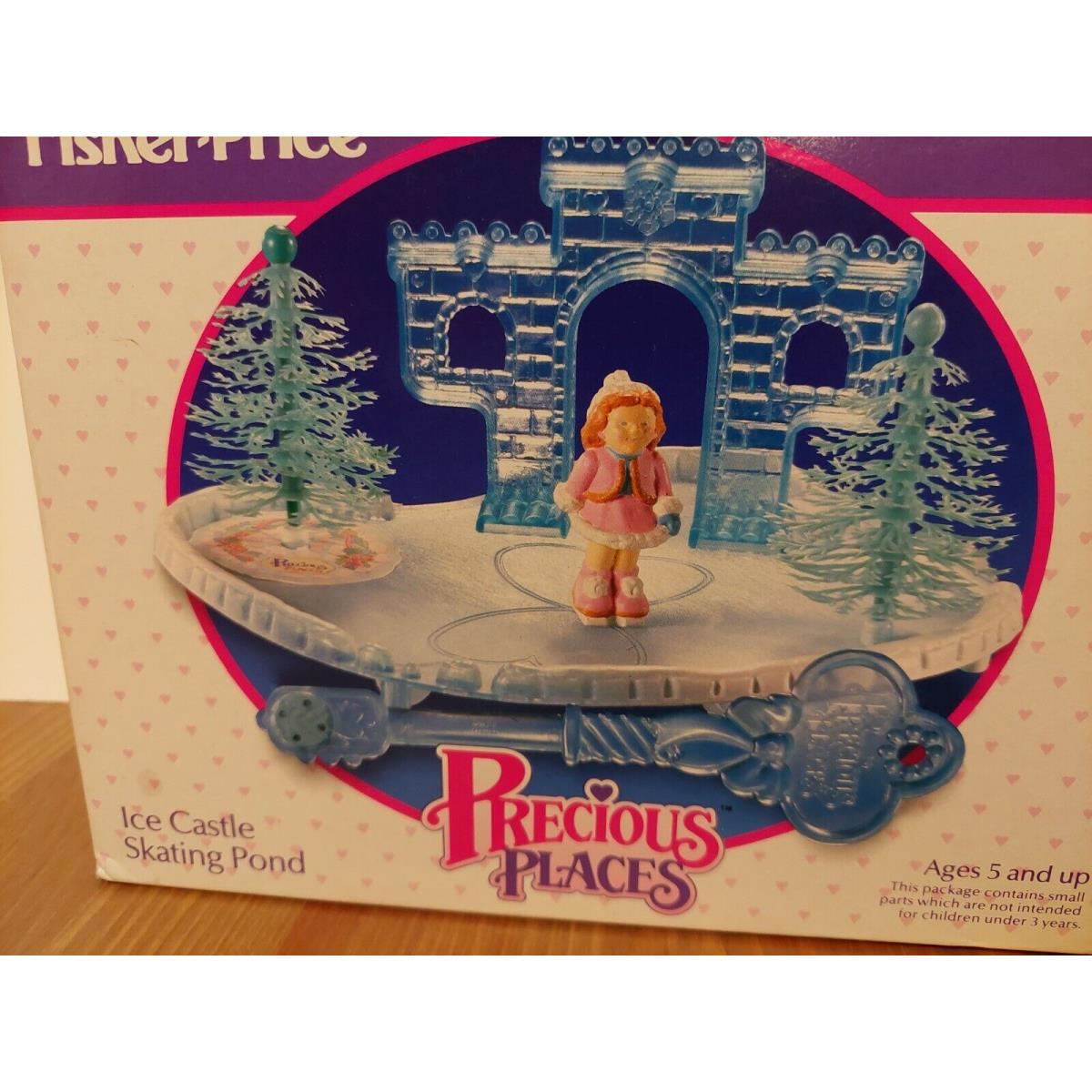 Precious Places Ice Castle Skating Pond 5187 Fisher Price 1988 Vintage