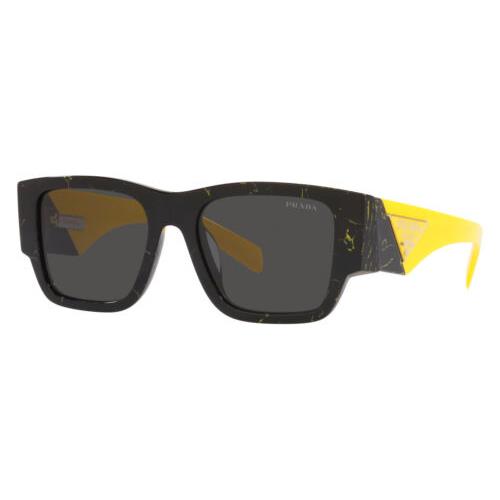 Prada Men`s PR-10ZS-19D5S0 Fashion 54mm Black/yellow Marble Sunglasses