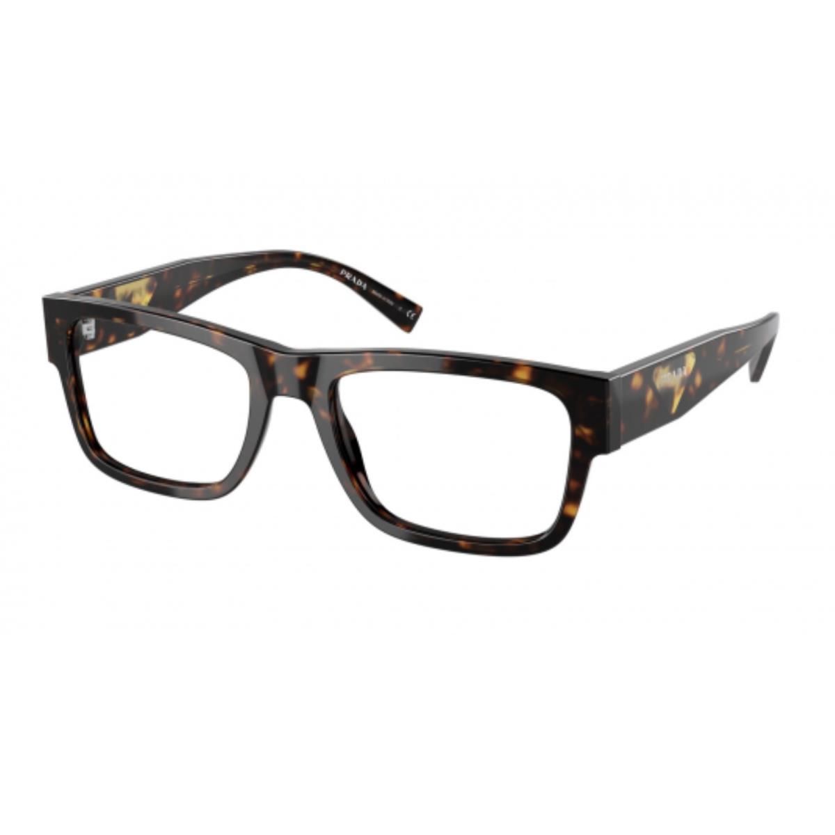 Prada Eyeglasses Vpr 15Y 2AU-1O1 54-19 145 Large Havana Tortoise Frames - Frame: