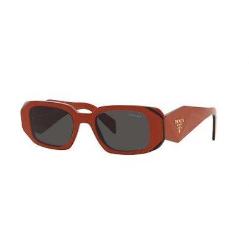 Prada Sunglasses PR17WS 12N5S0 49mm Orange Black / Dark Grey Lens