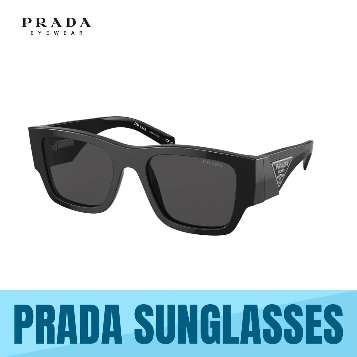 Prada PR 10ZS 1AB5S0 Black -dark Grey Lens Men`s Sunglasses 54mm