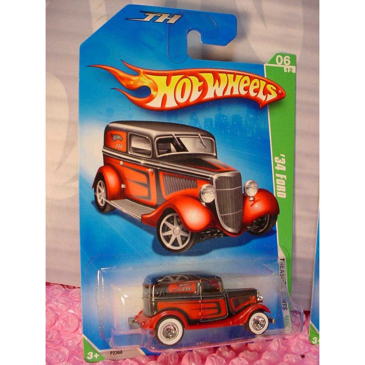 Super Regular Treasure Hunt `34 Ford 48 Black/red Real Riders 2009 Hot Wheels