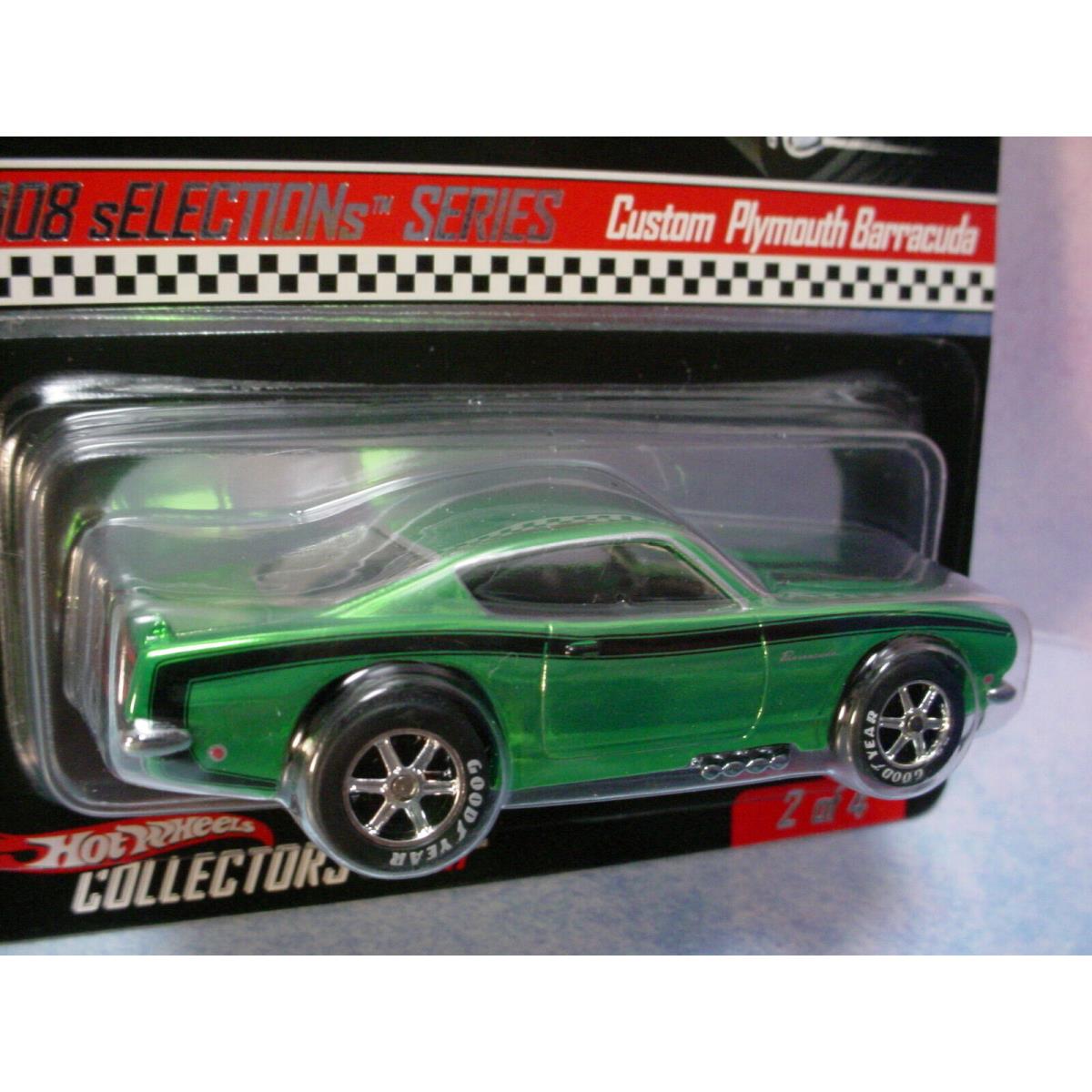 2008 Hot Wheels Rlc Selections Custom Plymouth Barracuda Green 3122/5592