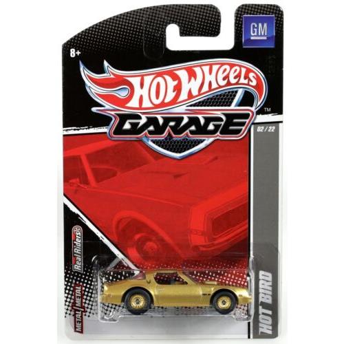 Hot Wheels Hot Bird GM Garage Series T8271 Nrfp 2010 Gold 1:64