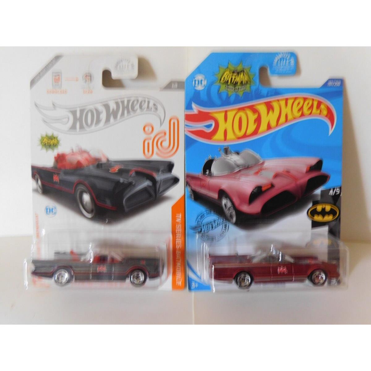Hot Wheels Batmobiles - Kroger Exclusive and ID Car - Both Limited Edition
