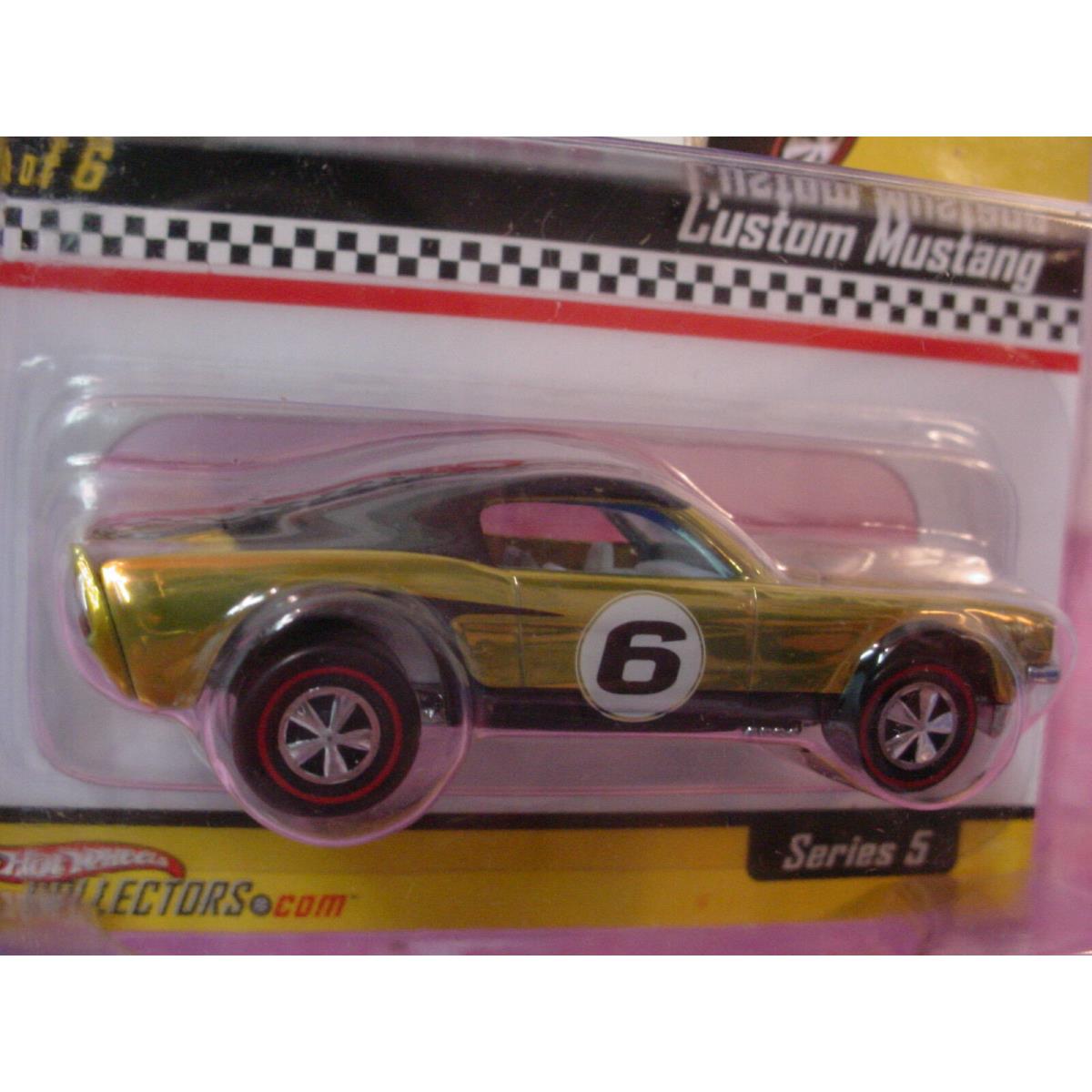 2006 Hot Wheels Redline Club Neo-classics 1 Custom Mustang Yellow Low 0937