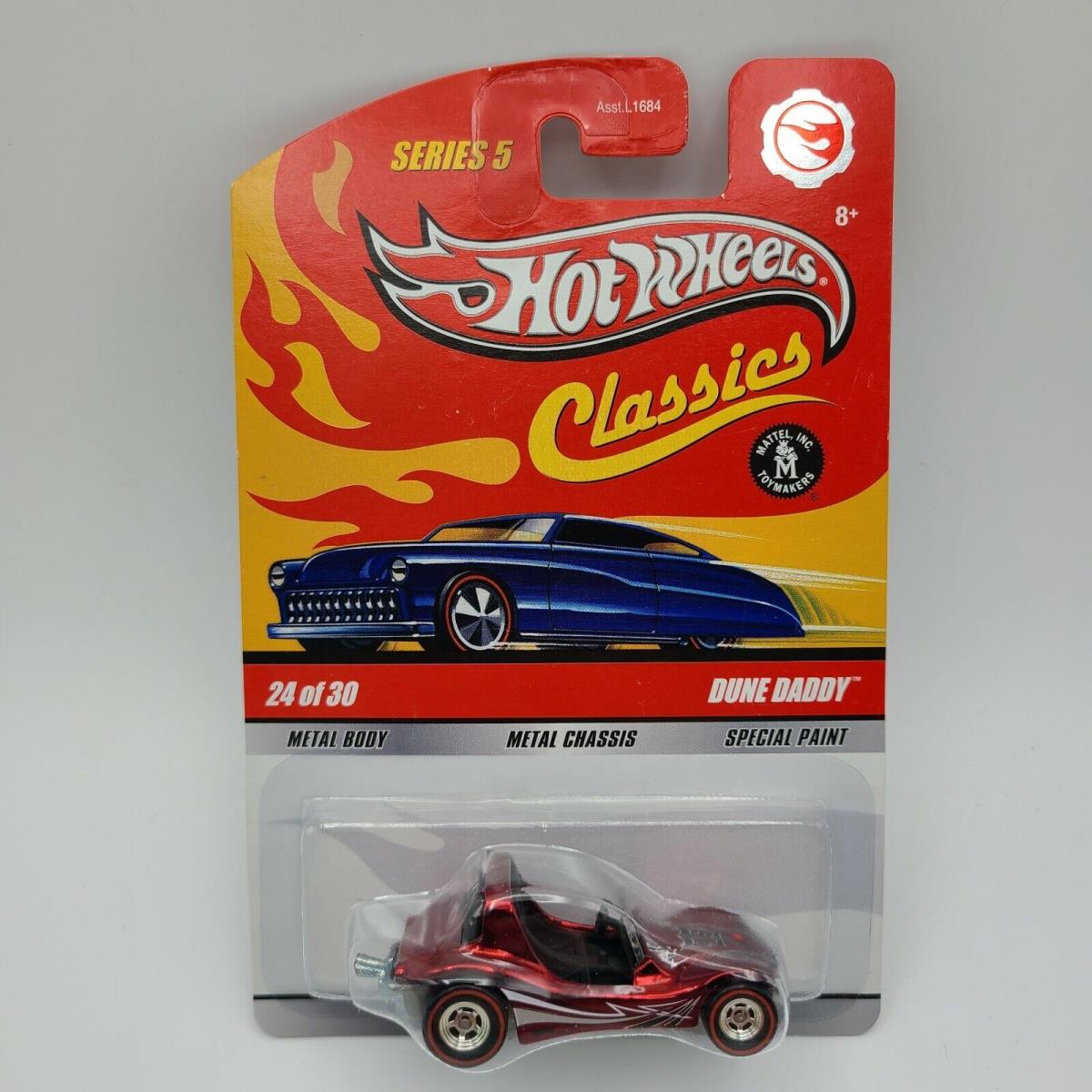 2009 Hot Wheels Classics Spectraflame Red Dune Daddy Chase W/ Real Riders Vhtf