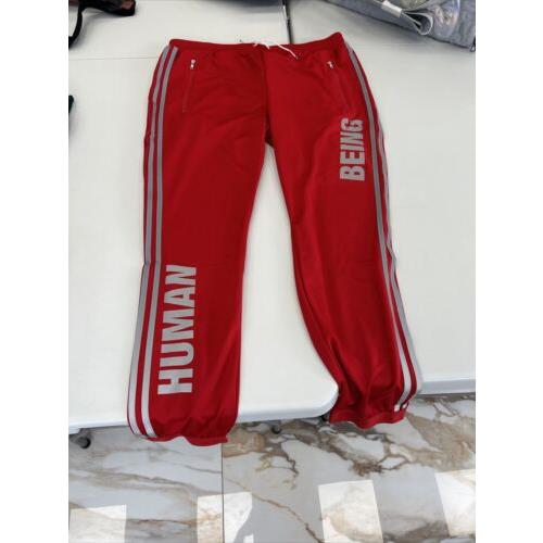 Mens Adidas Human Race Track Pant Color-red Sz-xl BK4290