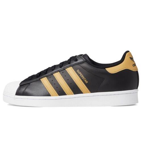 Adidas Superstar Low Top Lace Up Athletic Shoes Men`s Black | 692740846323 - Adidas shoes Black | SporTipTop