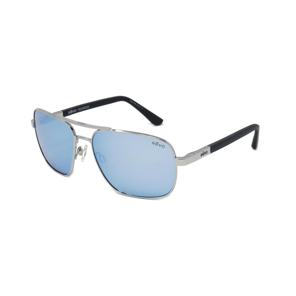 Revo Sunglasses Freeman RE1012 03 BL Chrome Blue Water Polarized Lens 46mm - Frame: Silver, Lens: Blue