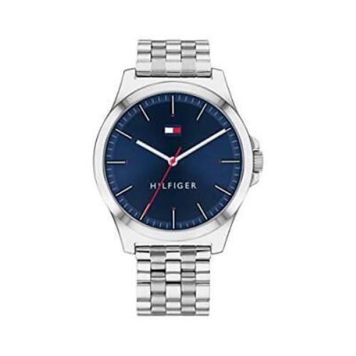 Tommy Hilfiger Men`s Quartz Stainless Steel and Bracelet Casual Watch Silver