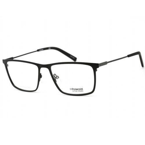 Polaroid Core Men`s Eyeglasses Clear Lens Matte Black Frame Pld D 349 0003 00