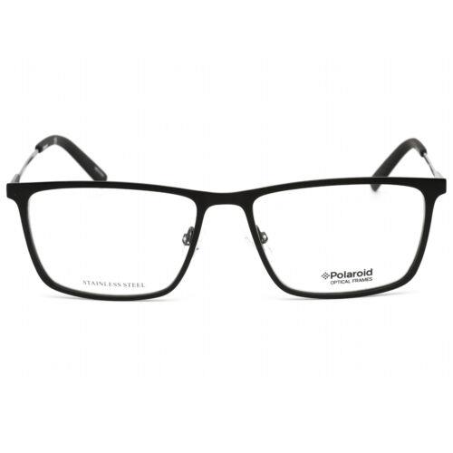 Polaroid eyeglasses  - Matte Black Frame, Clear Demo Lens