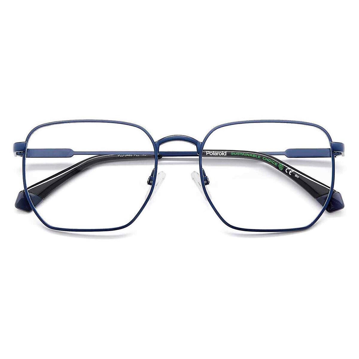 Polaroid Pld D485 Eyeglasses Men Matte Blue Square 54mm