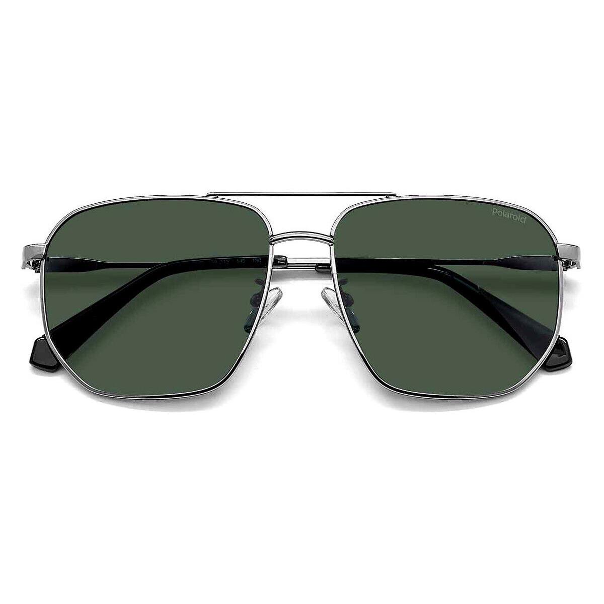 Polaroid Pld 4141/G/S/X Sunglasses Ruthenium Green Polarized 59mm