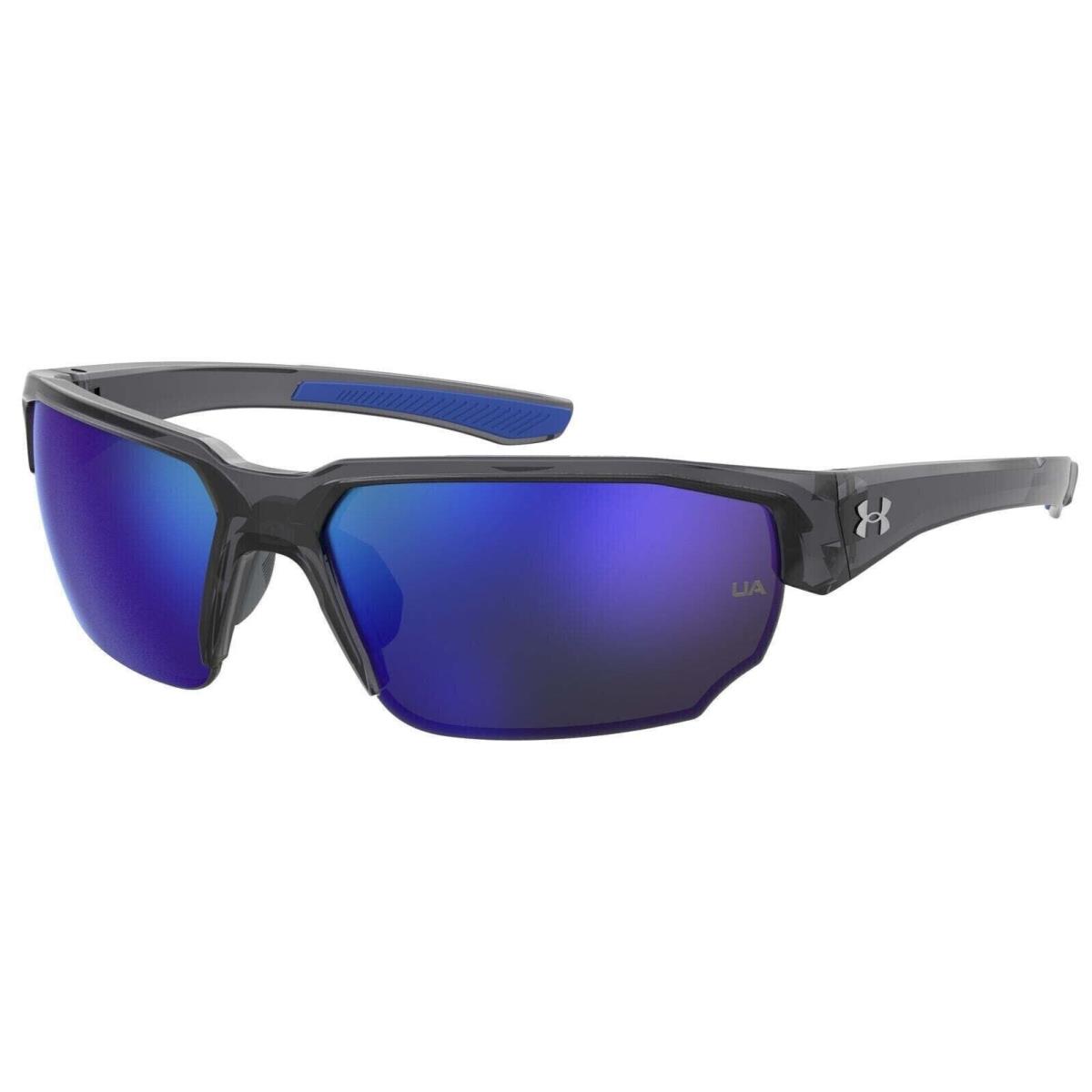 Under Armour UA Blitzing Sport Sunglasses Gray Blue Lenses UA0012/S