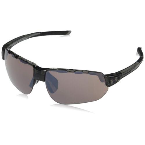 8650132-030124 Mens Under Armour Conquer Sunglasses - Frame: Gloss Gray, Lens: