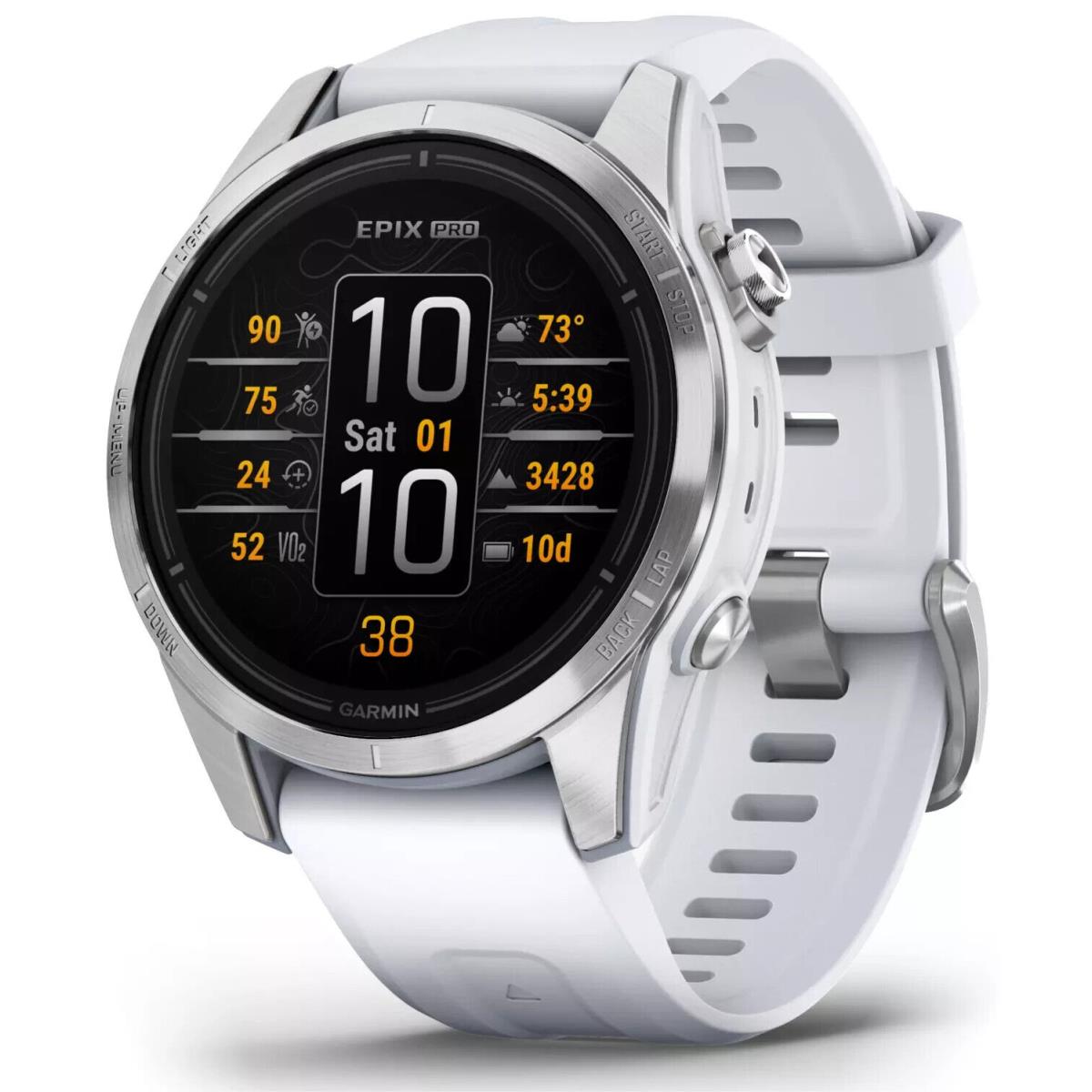 Garmin Epix Pro Gen 2 42mm Gps Amoled Smartwatch White 010-02802-00