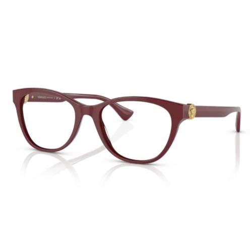 Versace VE3330 5388 Parade Red Cat Eye 55mm Women`s Eyeglasses