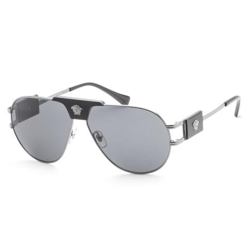 Versace Men`s Fashion VE2252-100187-63 63mm Gunmetal Sunglasses
