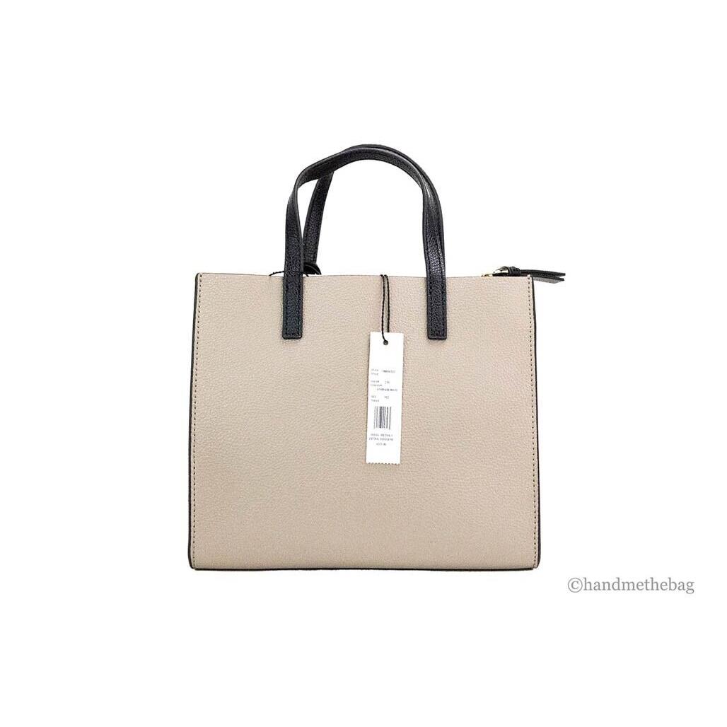 Marc Jacobs Grind Mini Loam Soil Colorblock Leather Tote Bag Crossbody Handbag