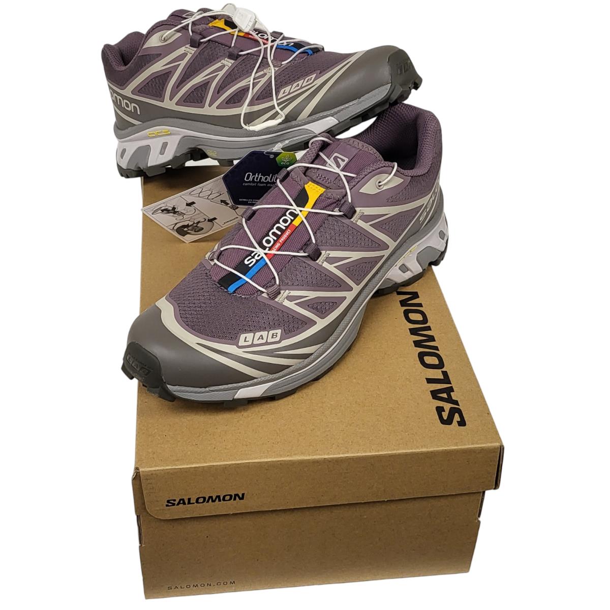 Salomon XT-6 Moonscape / Plum Kitten / Gull Unisex Sportstyle Shoes Pick UR Size