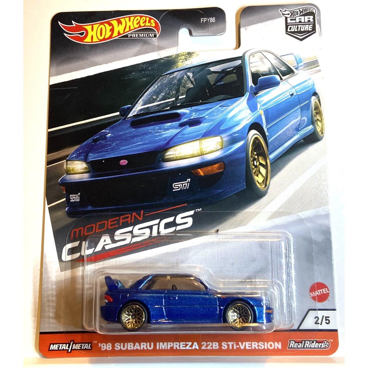 Hot Wheels 8ct Subaru Impreza 22B Sti-version Treasure Hunt Zamac Tomica 15