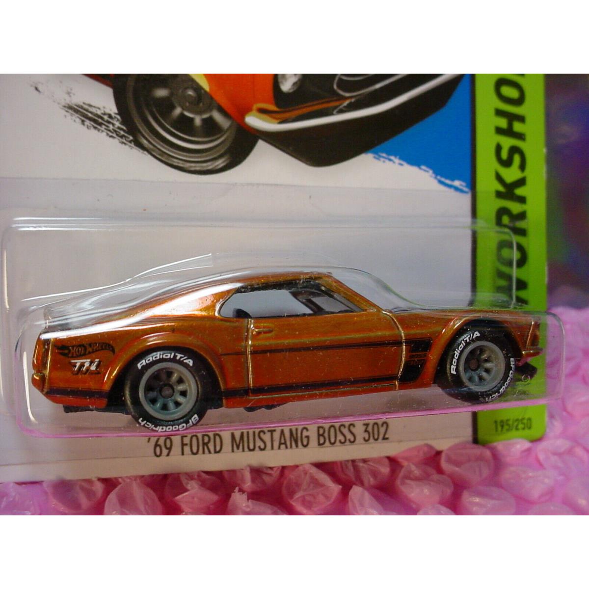 2015 Hot Wheels Super Treasure Hunt `69 Ford Mustang Boss 302 Lgt Brown Factory