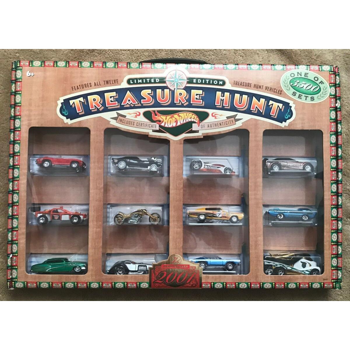 2001 Hot Wheels J.c. Penney Treasure Hunt Set Of 12 Limited Edition 1 Of 3500