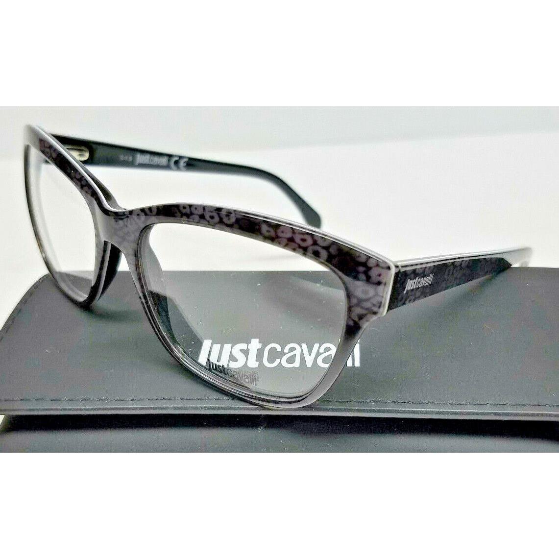 Just Cavalli Womens Eyeglasses Frames JC0459 Black Print 53-15-140