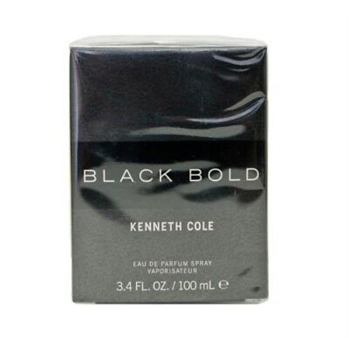 Kenneth Cole Black Bold For Men Cologne Eau de Parfum 3.4 oz 100 ml Edp Spray