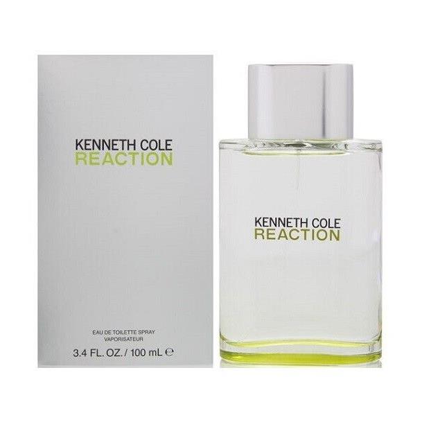 Kenneth Cole Reaction For Men Cologne Eau de Toilette 3.4 oz 100 ml Edt Spray