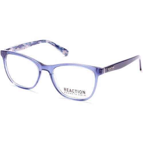 New Kenneth Cole New York KC806 090 Square Transparent Blue Eyeglasses