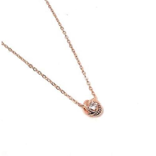 Kate Spade New York Infinity Beyond Knot Rose Gold Plated Pendant Necklace